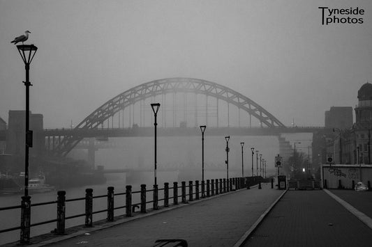 A3 print Fog on the Tyne